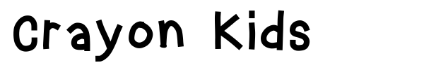 Crayon Kids font preview